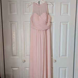 Prom / sweet 16 / bridesmaid light pink dress/gown